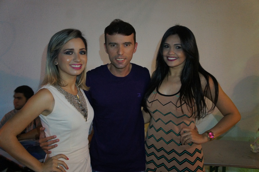 Paula Sales, Diniz Filho e Amanda Feitosa.