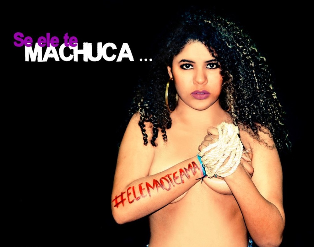 Exposição “Ele não te ama”, da fotógrafa Kalina Veloso e o Coletivo Marias do RN, acontece no Partage Norte Shopping durante todo o mês de agosto (Foto: Kalina Veloso)