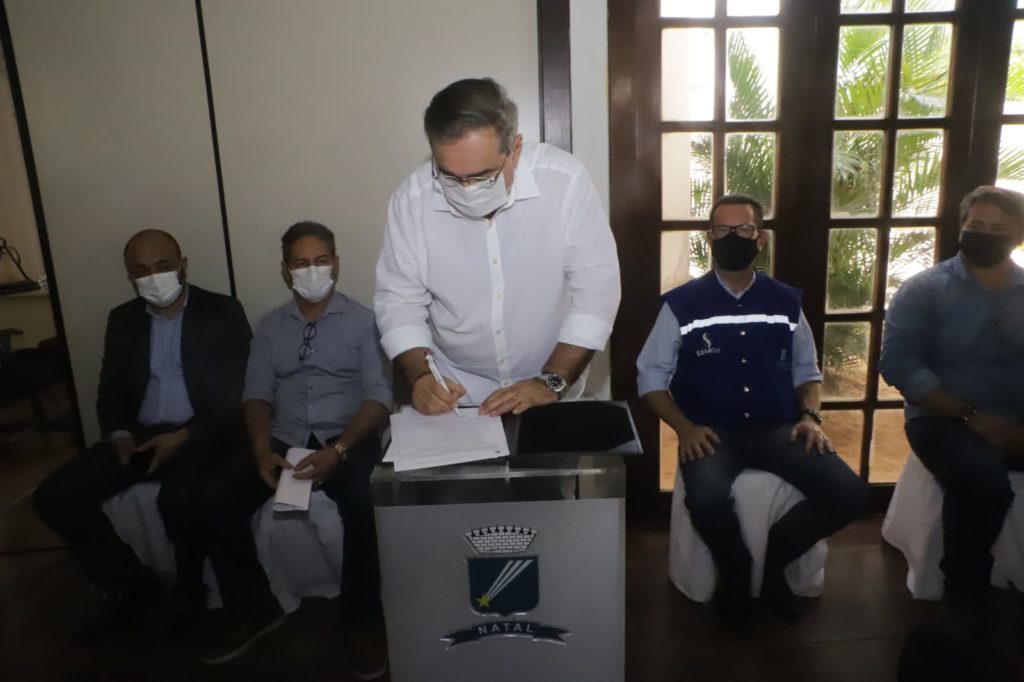 Ordem de serviço para obras viárias na Redinha - foto Alex Régis